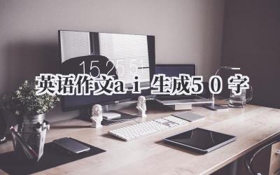 英语作文ai生成50字