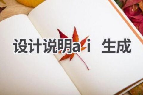 AI生成设计说明工具：快速完成设计文档