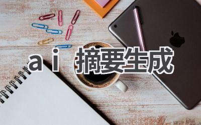 AI摘要生成：快速提取文章核心内容