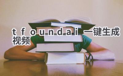 T-FoundAI一键生成视频：轻松创作精彩视频