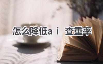 怎么降低AI查重率？论文降重技巧