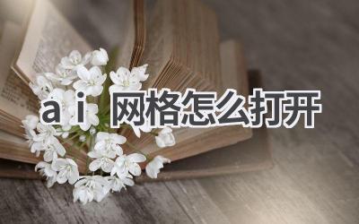 AI软件中如何打开网格：详细步骤教程